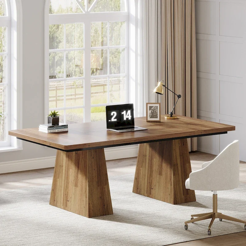 63 Inches  Executive Office Desk Large Computer Conference Table