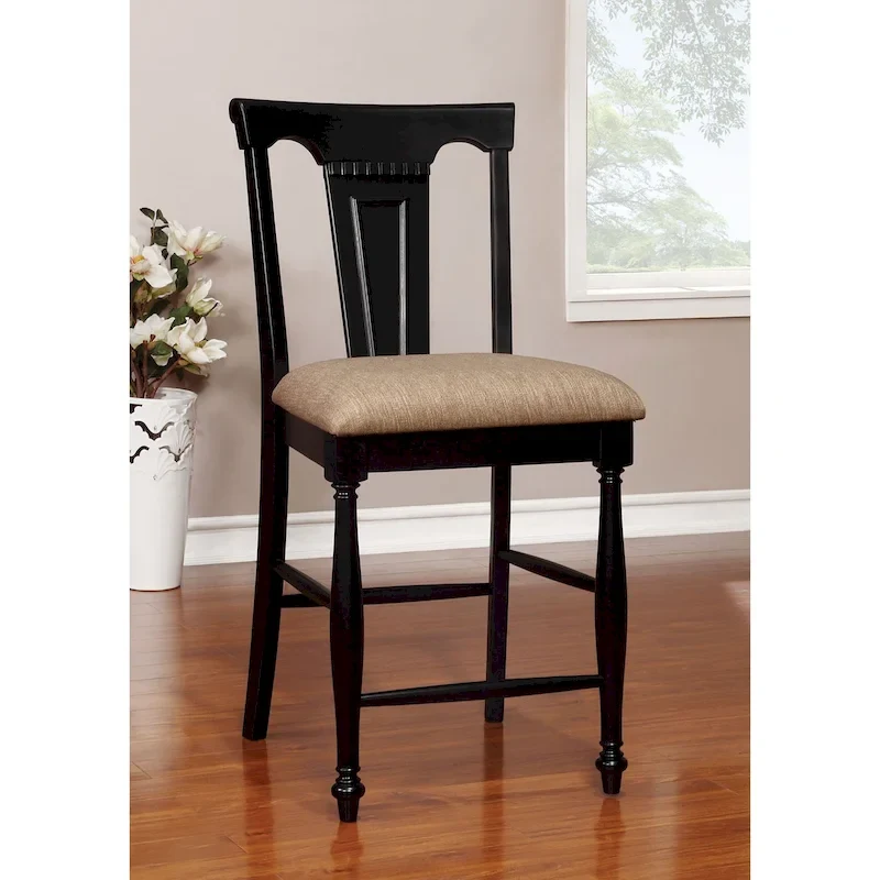 Kis Country Solid Wood Counter Height Chairs (Set of 2) by Furniture of America