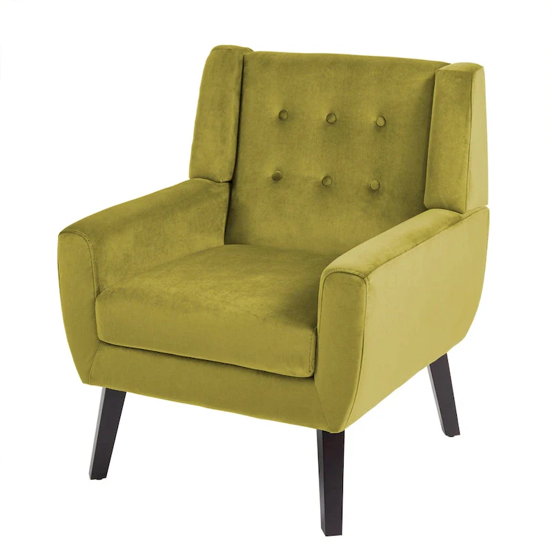 Set of 2 Velvet Living Room Accent Chair Upholstered Armchair