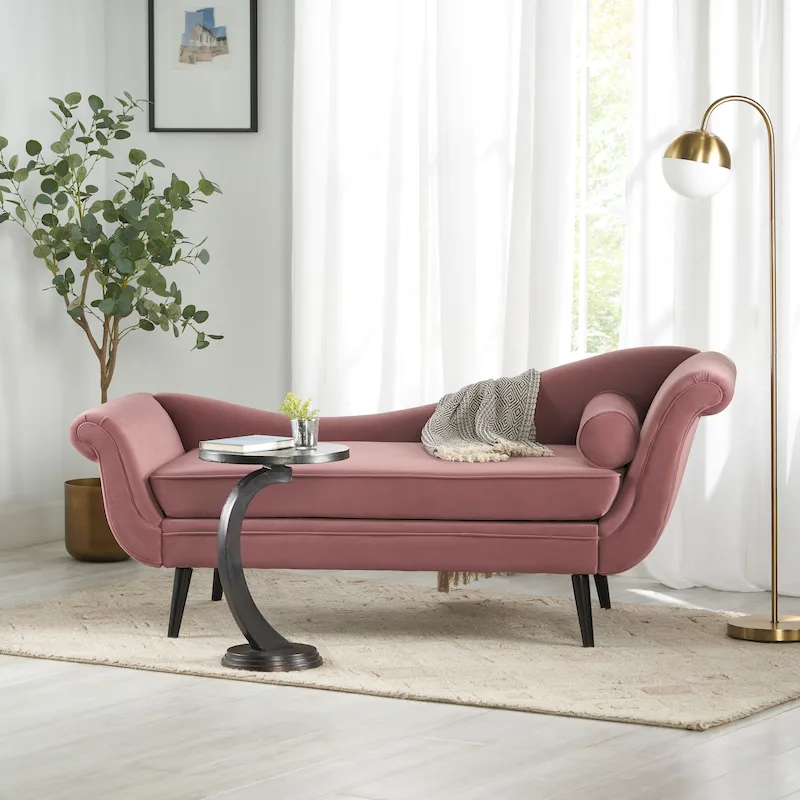 Calvert Upholstered Chaise Lounge by Christopher Knight Home