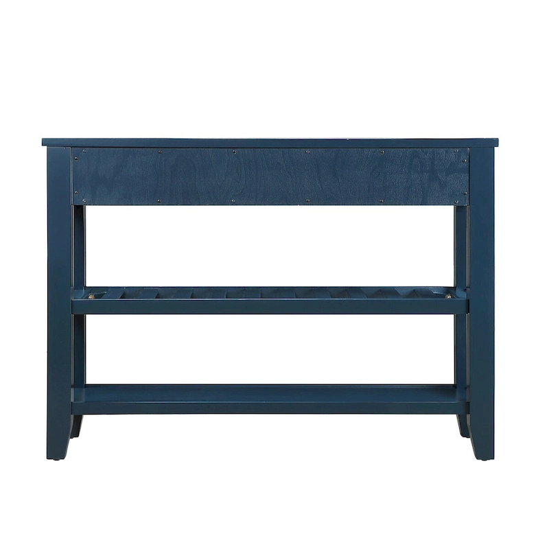 42 Console Sofa Table with Drawers and Tiers Shelves