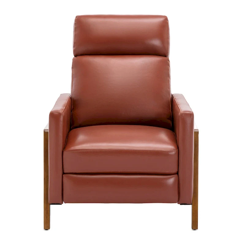 Top Grain Leather Push Back Recliner