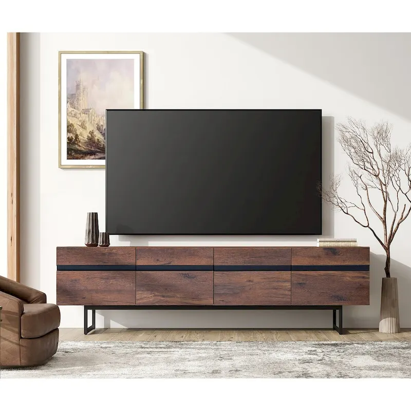 WAMPAT Modern TV Stand and Coffee Table Set of 2