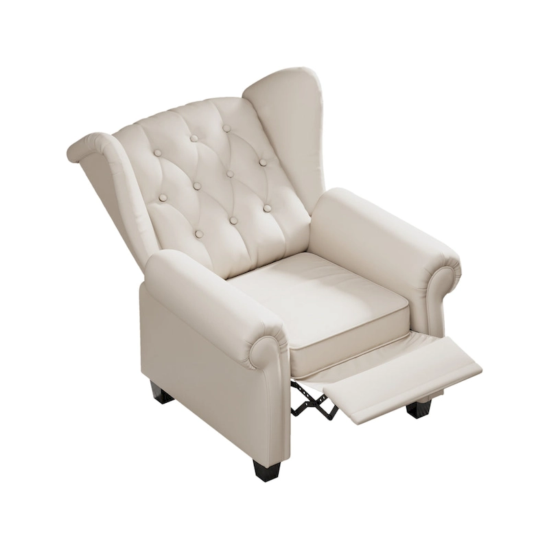 Modern Tufted Push Back Tufted Recliner Armchair