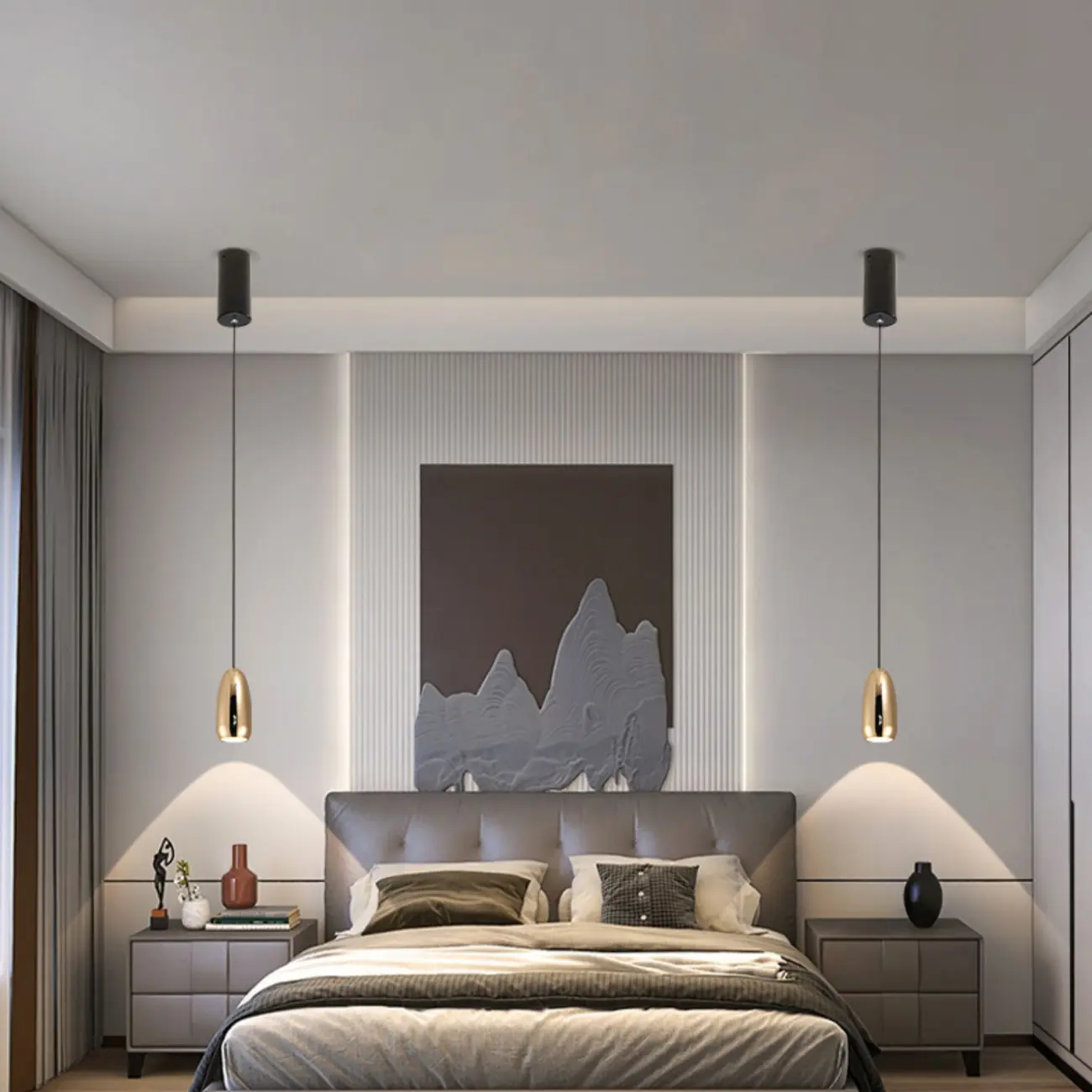 Mini Simple Geometric Aluminum LED Pendant Light