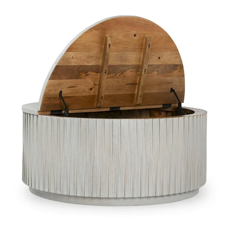 Classic Home Maya Round Coffee Table - 18Hx40Wx40D