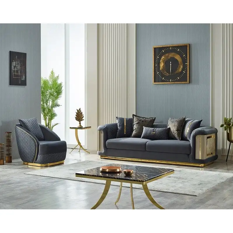 Ellie 2-piece Living room Set Pillow Back