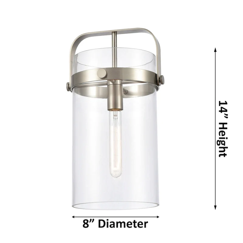 Innovations Lighting Pilaster - 1 Light 8  Stem Hung Pendant