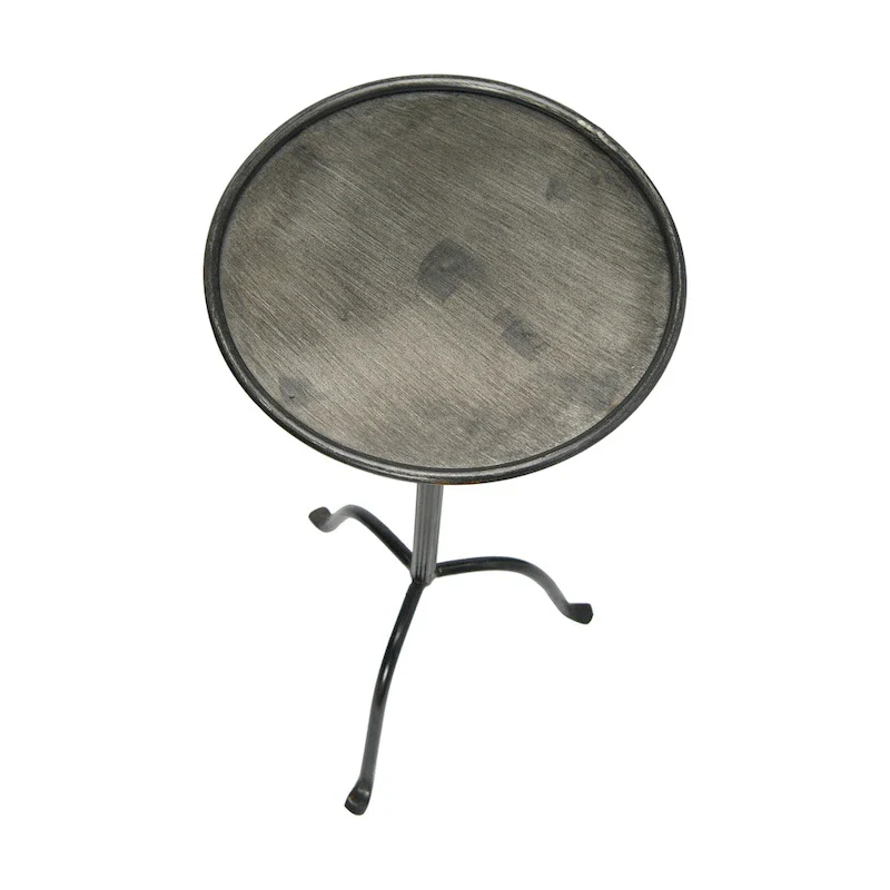 Round Metal Drink Table