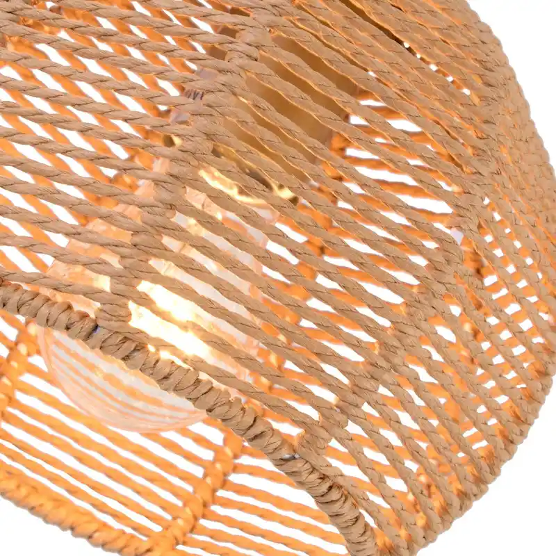 Maxax 1 - Light Single Globe Pendant with Paper Accents - N/A