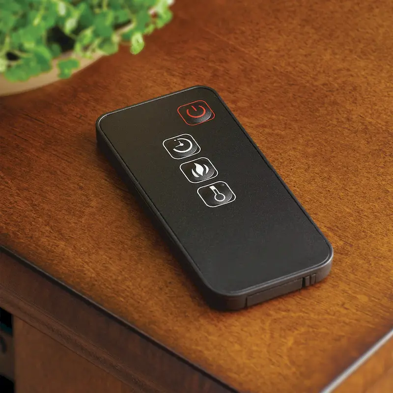 Pleasant Hearth Merrill 54 TV Stand with Electric Fireplace in Merlot - 54 inches in width