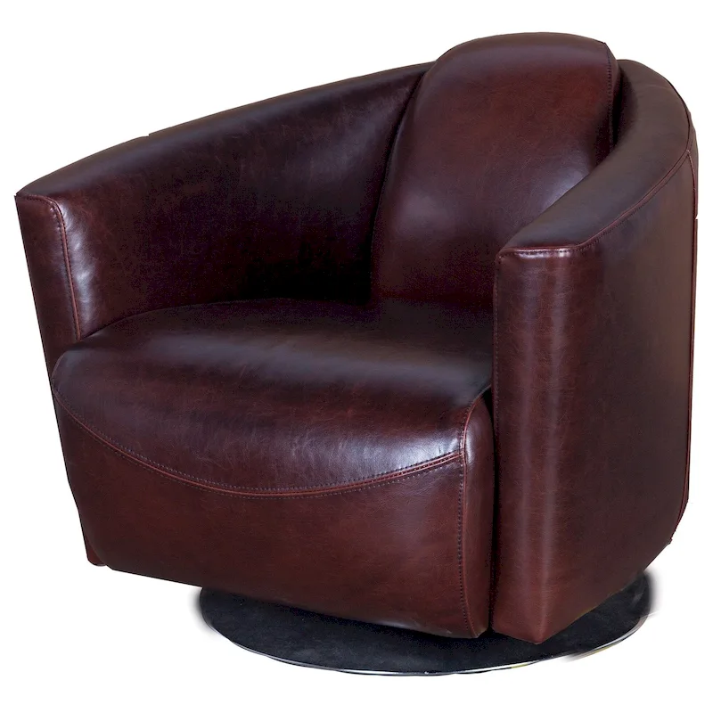 Quinn Swivel Club Chair - Black