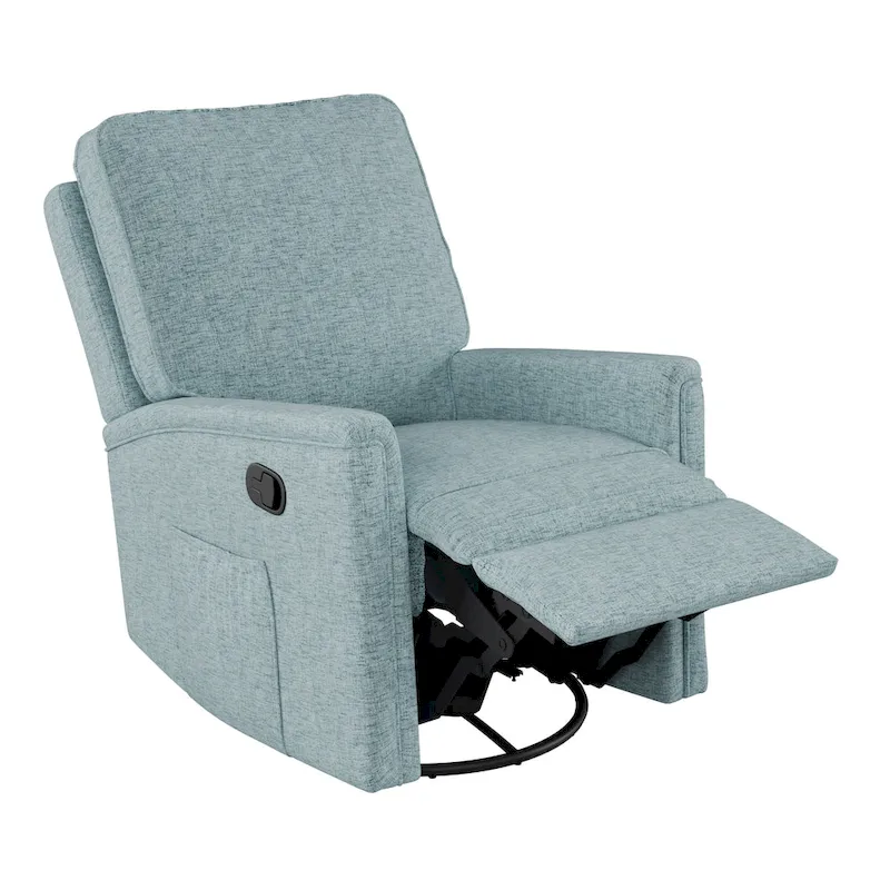 Swivel Glider Recliner Chair with Footrest