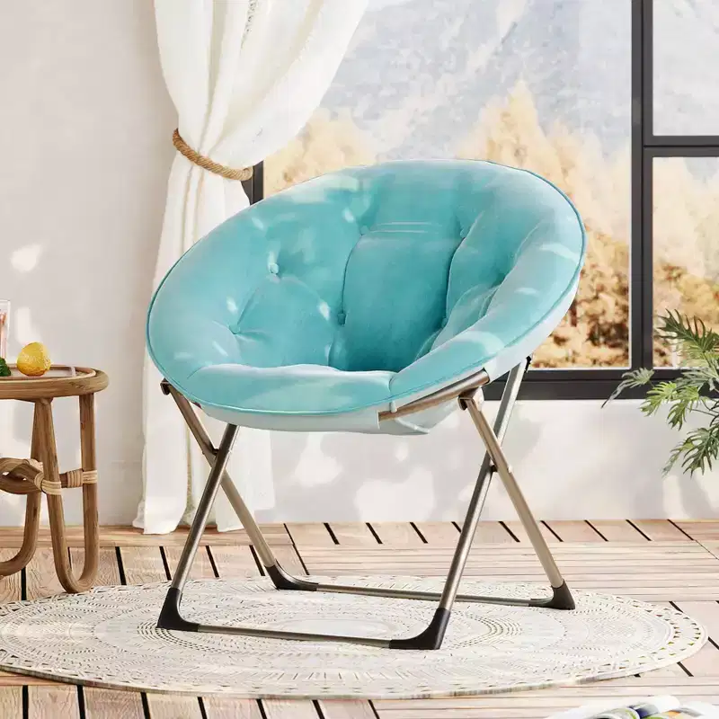 Faux Fur Saucer Chair, Folding Style, 1-Person