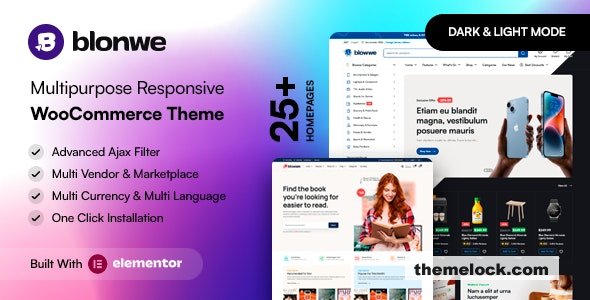 Blonwe v1.3.6 - Multipurpose WooCommerce Theme