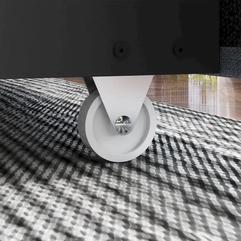 Modern Illuminated Bed Frame with Gold Trim - Chic Upholstered Design