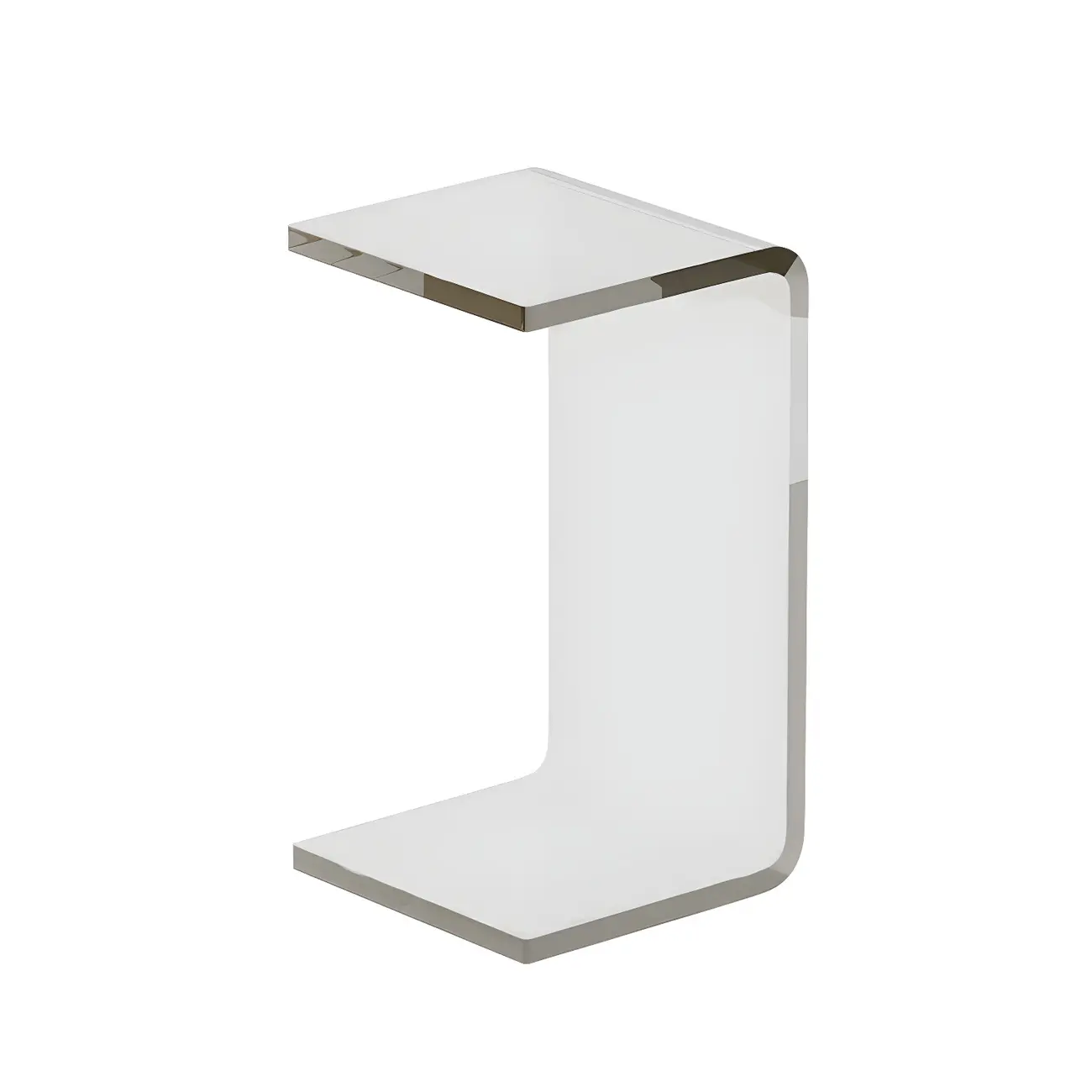 Versatile Acrylic Side Table C-Shaped