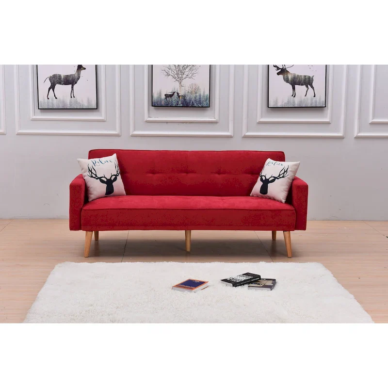 Modern Adjustable 3-position Sleeper Sofa Futon
