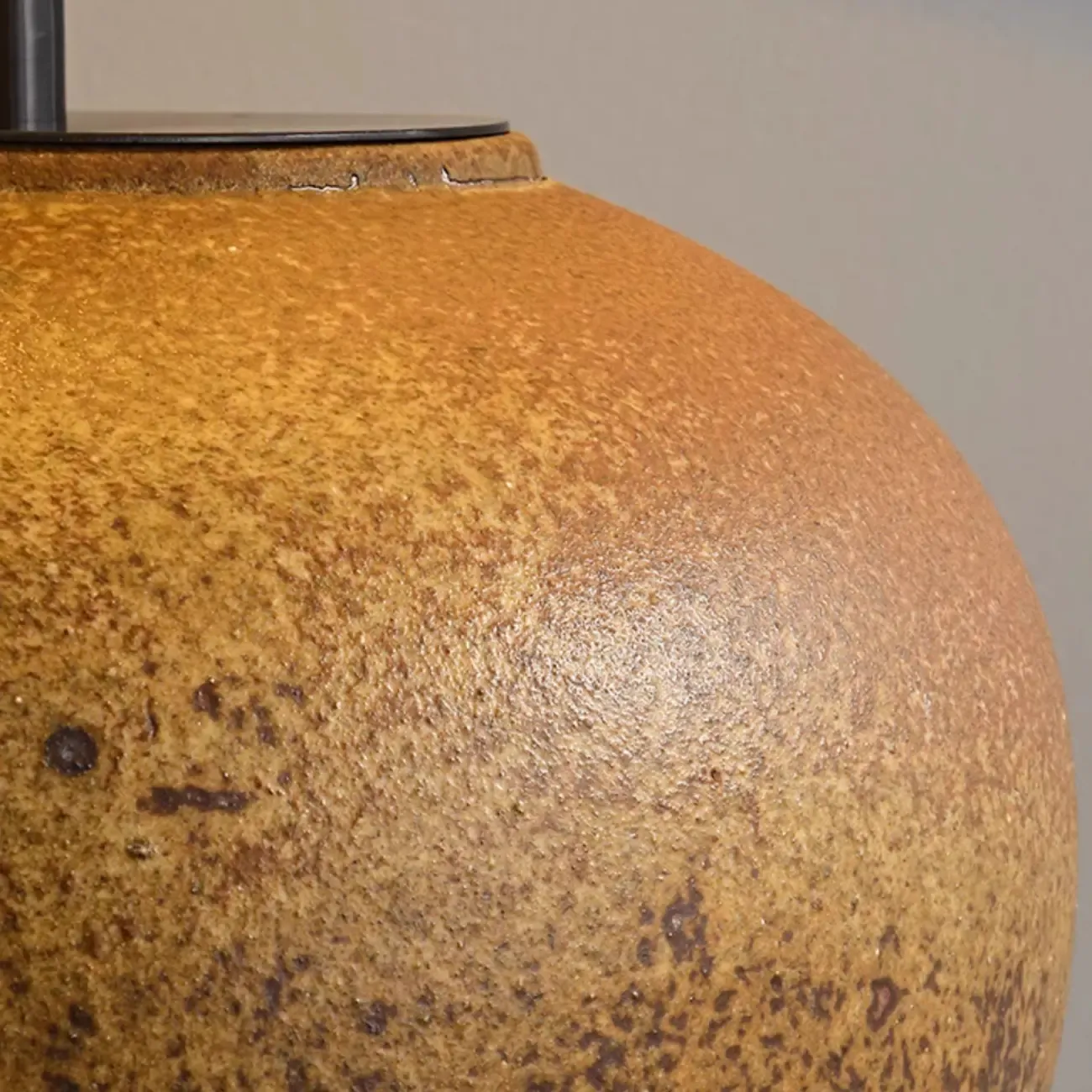 White Ceramic LED Table Lamp with Fabric Shade