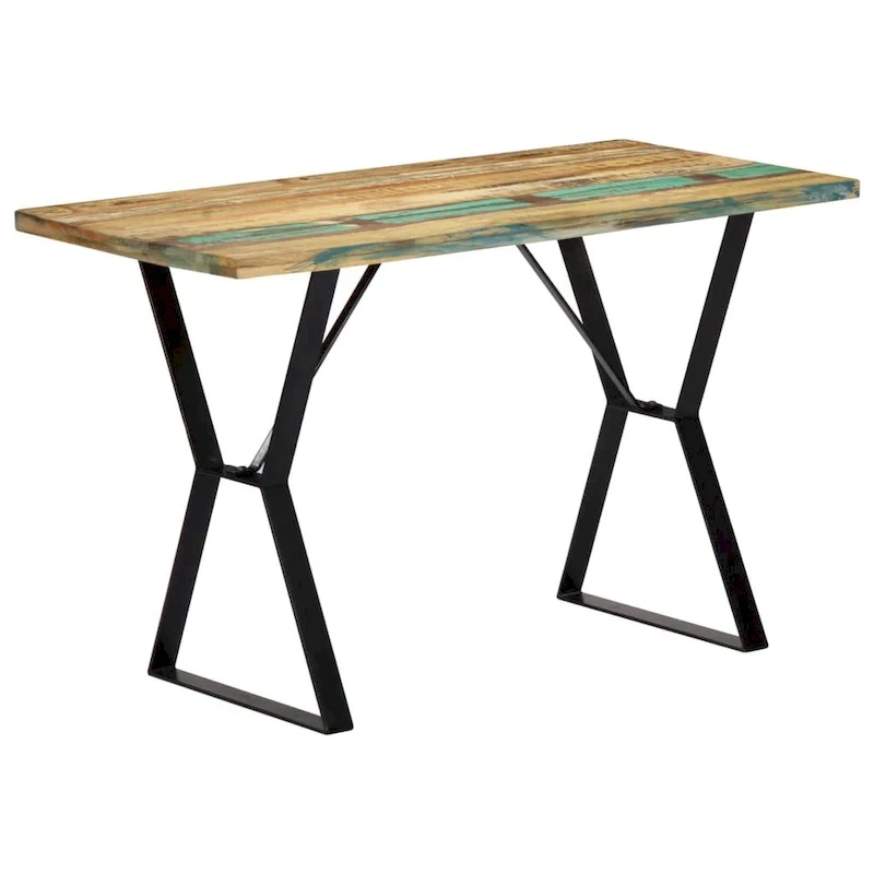 vidaXL Dining Table 47.2 x23.6 x29.9  Solid Reclaimed Wood - 47.2  x 23.6  x 29.9