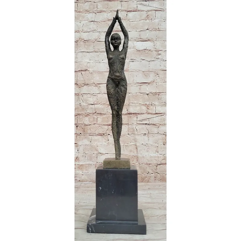 Signed Bronze Art Nouveau Deco Chiparus Statue Figurine Sculpture Art Figure