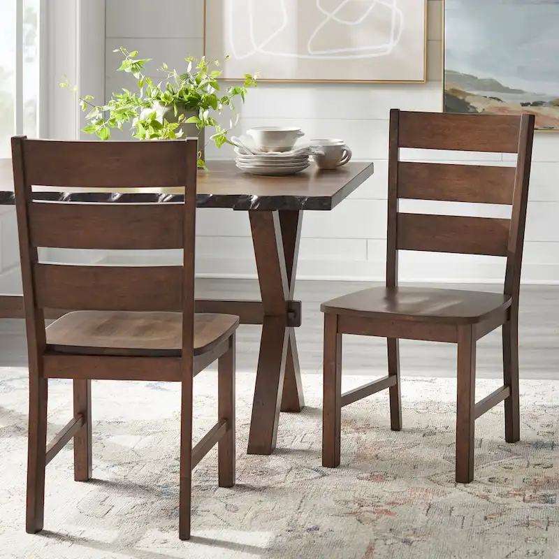 Simple Living Mandeville Solid Wood Dining Chairs (Set of 2)