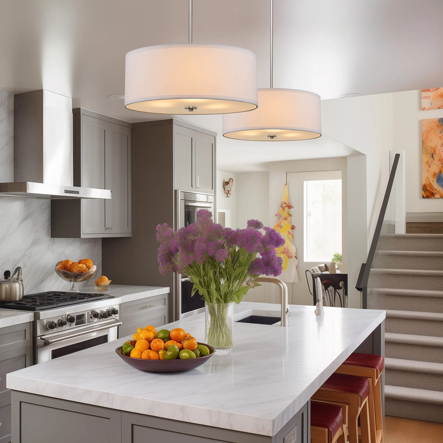 Nolan 18 Classic 3-Light Drum Pendant Chandelier