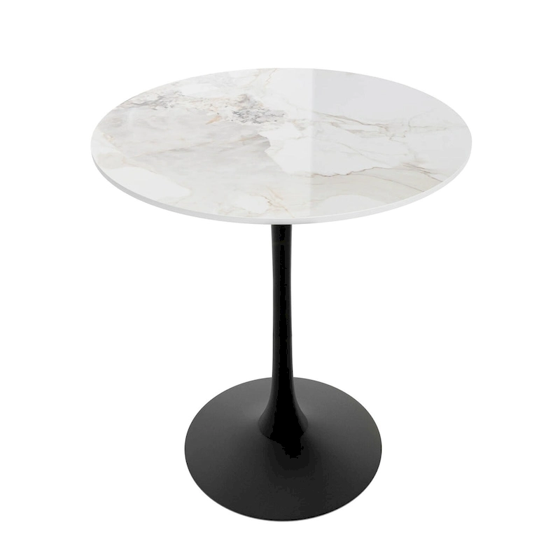 39.37  High Bar Table Round Cafe Bistro Pub Cocktail Kitchen Table Sintered Stone-top