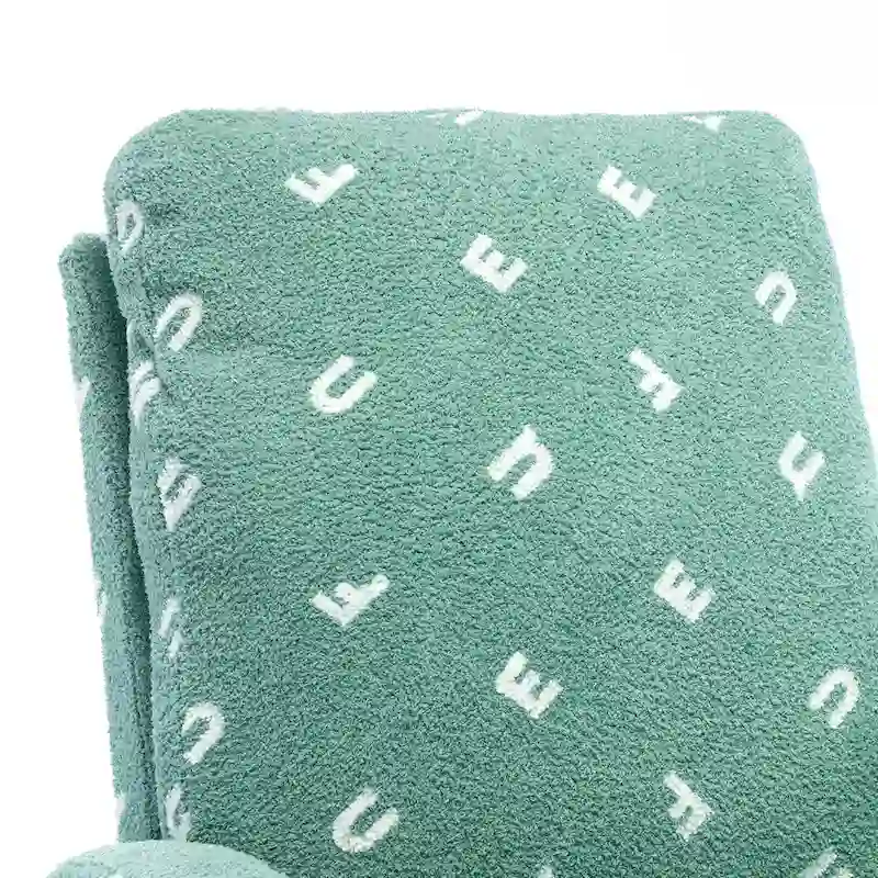 26.8 Upholstered High Back Rocking Chair with Side Pocket