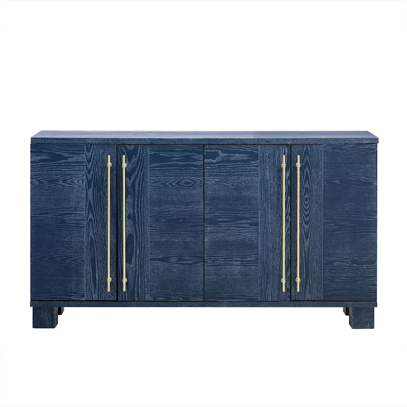 Wood Traditional Style Sideboard with Adjustable Shelves