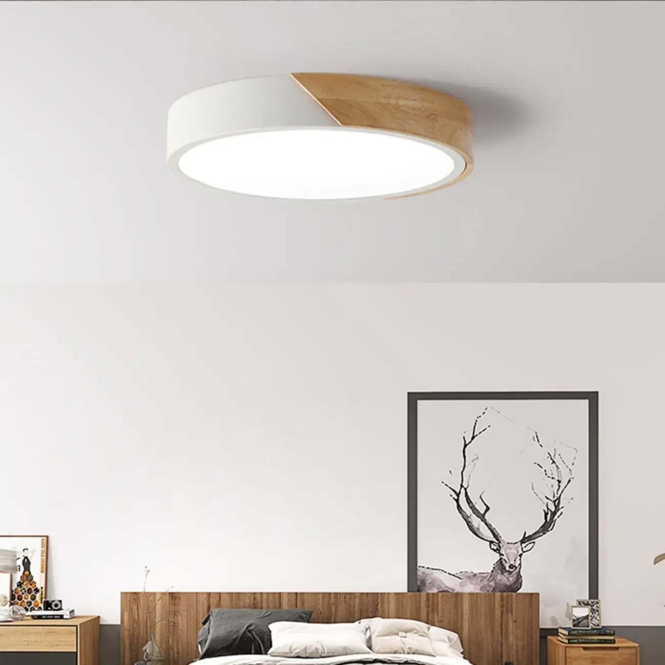 Circular Flush Mount LED Ceiling Light for Residential Use