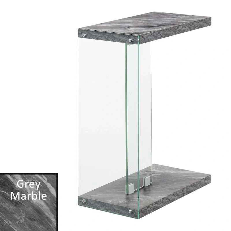 Convenience Concepts SoHo Glass C End Table