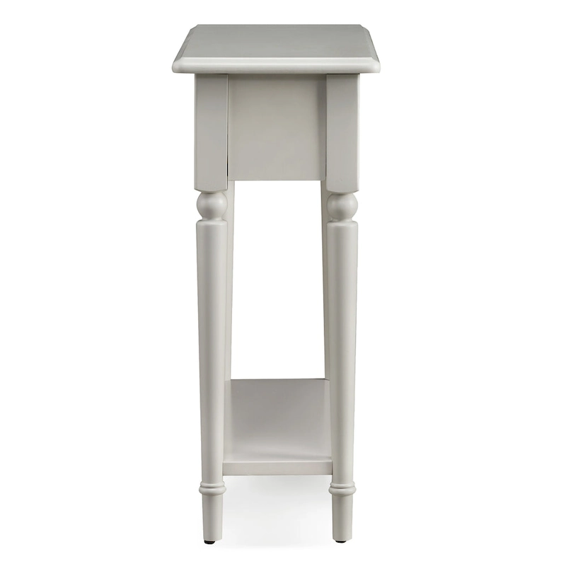 Coastal Chairside Wood Accent Table