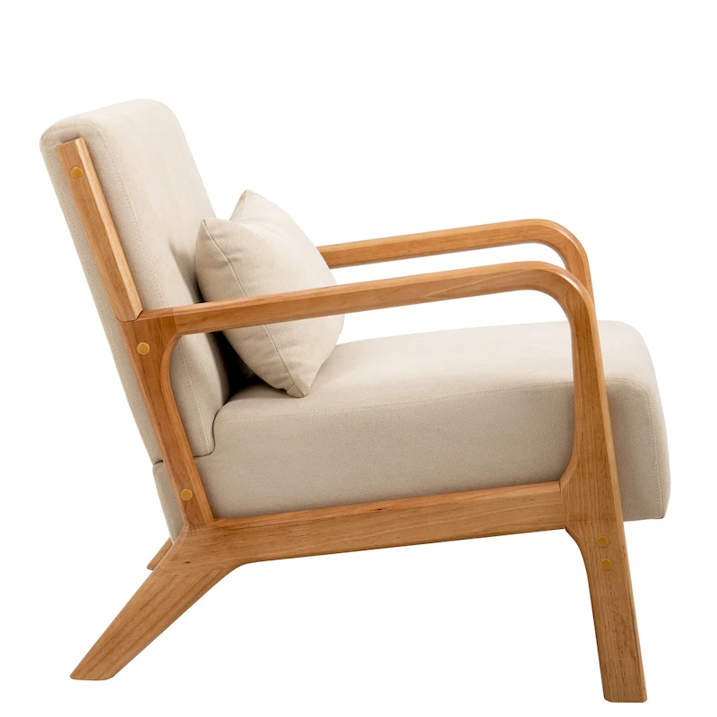 Upholstered Armchair Accent Chairs with Pillows Set of 2