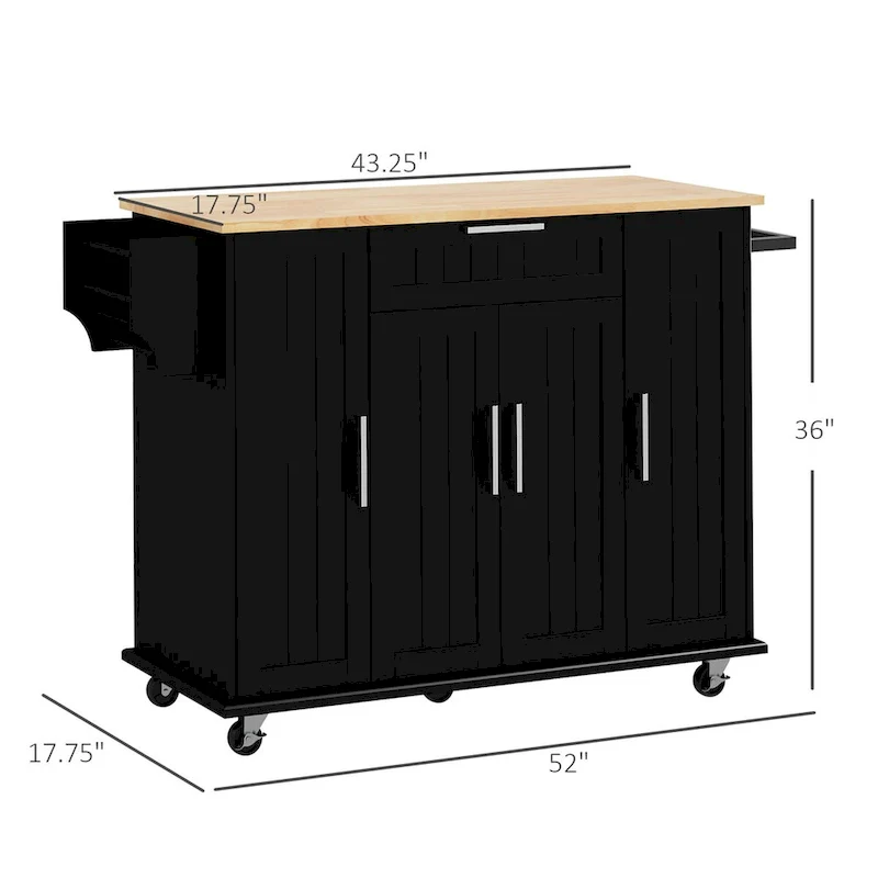 Kitchen Island on Wheels