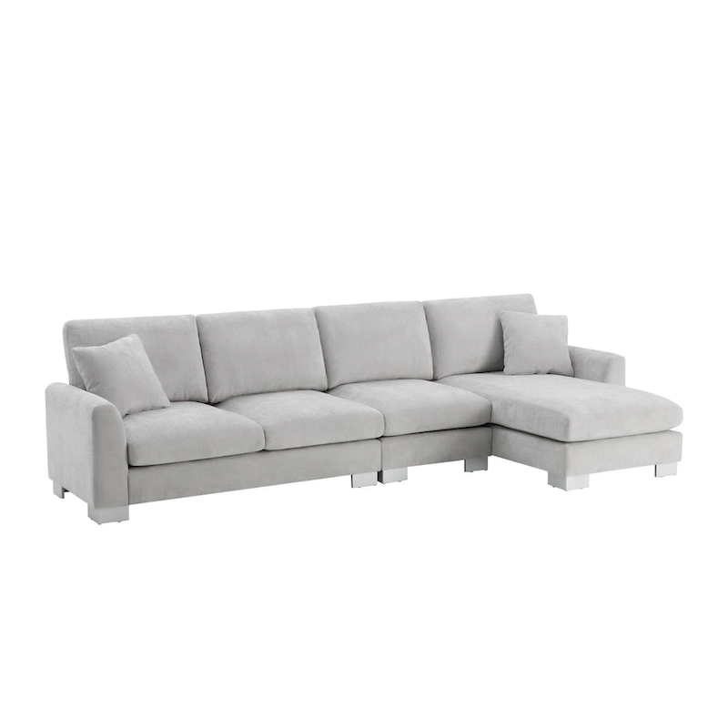 Rosita Modern L-shaped Sectional Sofa with Chaise Lounge by GDFStudio