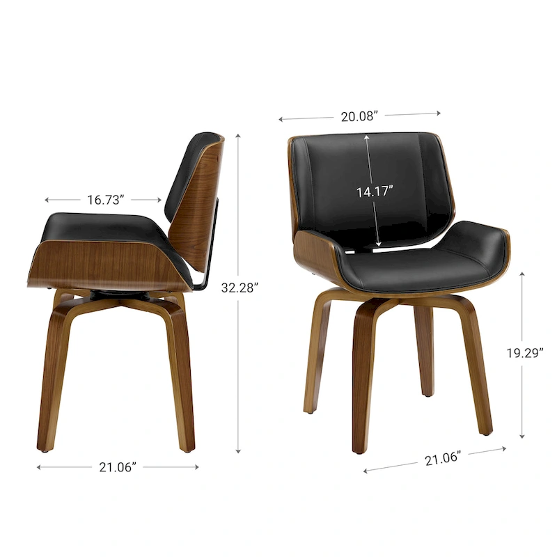 Art Leon Mid-century Modern Swivel Accent Chair