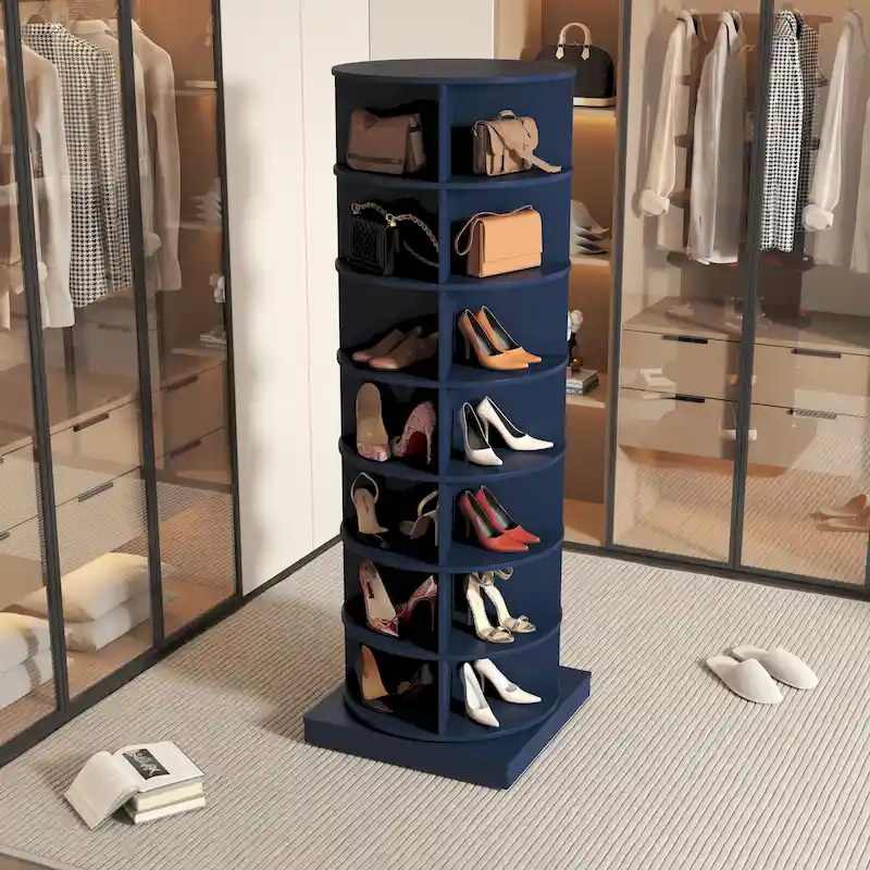 360 Rotating shoe cabinet 7 layers