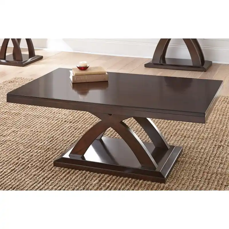 Steve Silver Avellino Modern Espresso Finish Wood Coffee Table