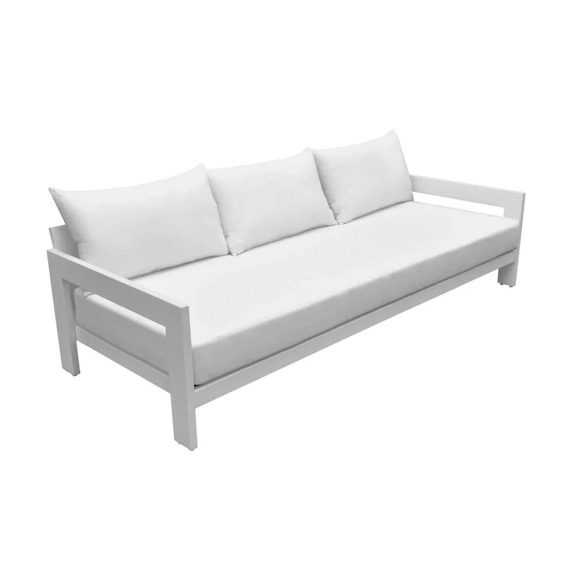 Renava Praxis Modern White Outdoor Sofa