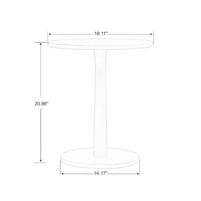18.7 Side Chairs with Round Table (Set of 2)