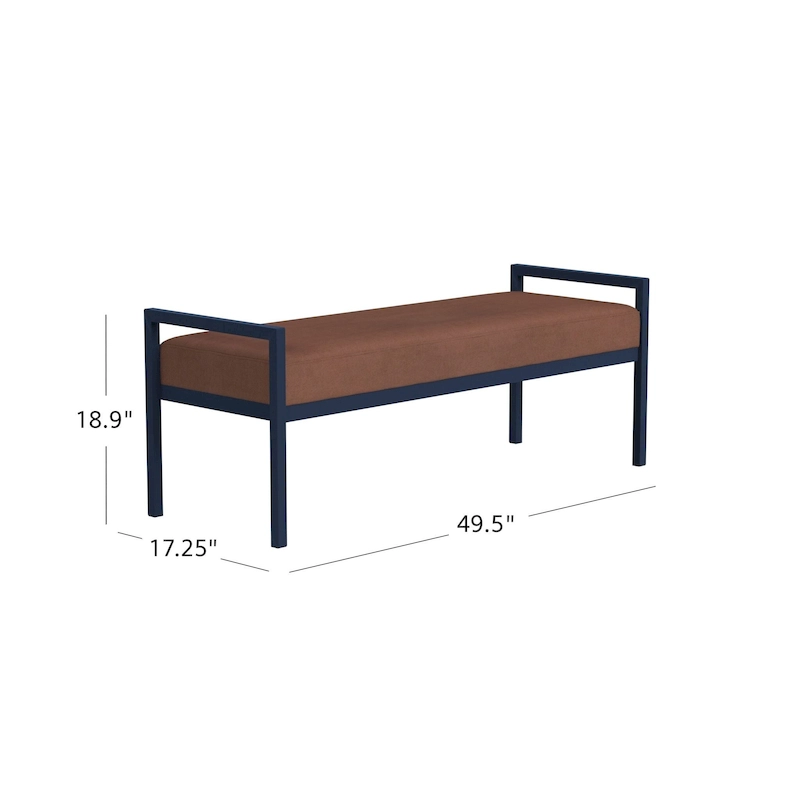 HomePop Modern Metal Bench