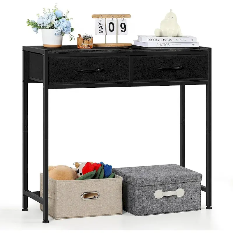 33.5  Modern Narrow Console Table with Drawers