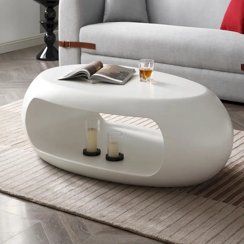 Modern Oval Coffee Table