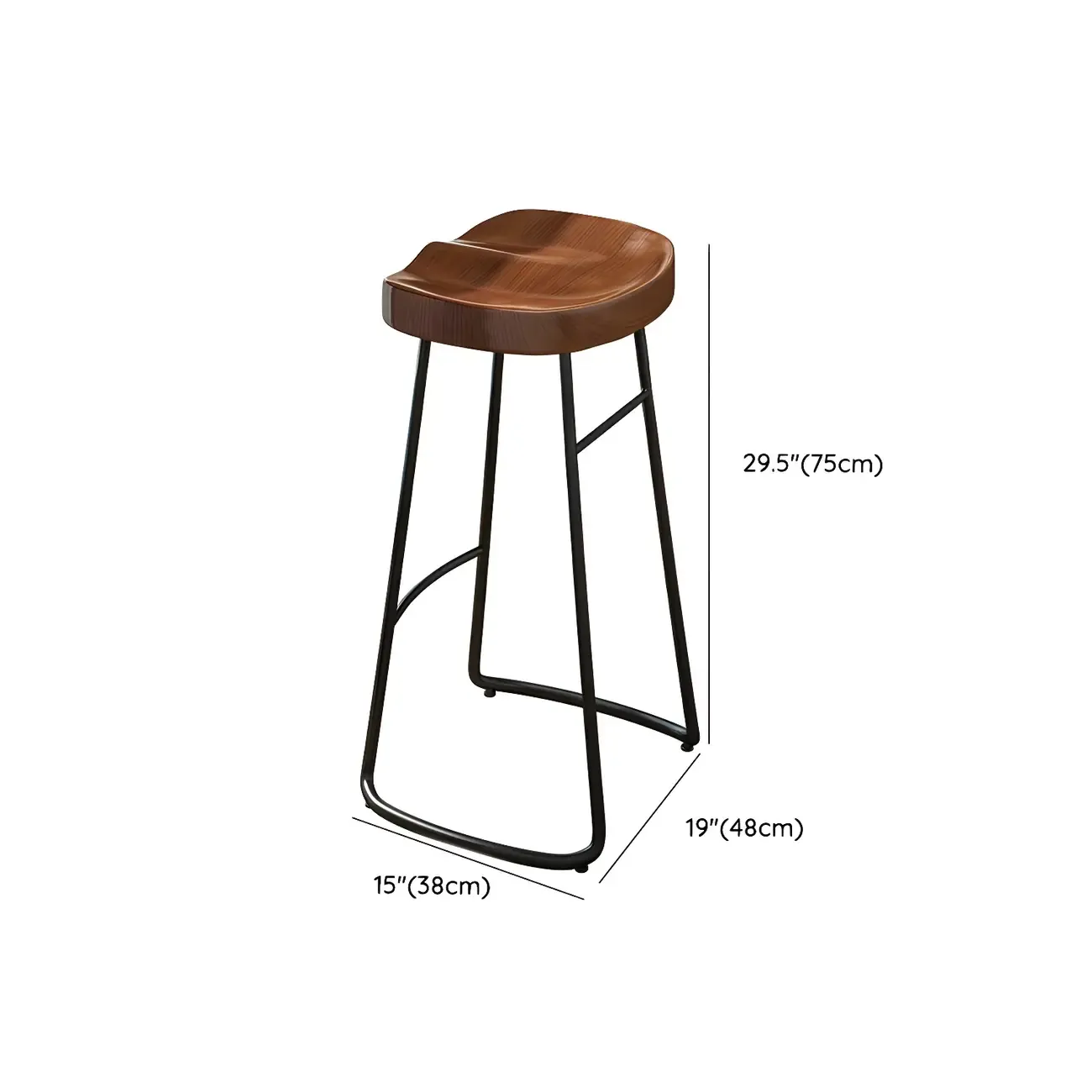 Modern Manufactured Wood Pub Table and Backless Stools Sets