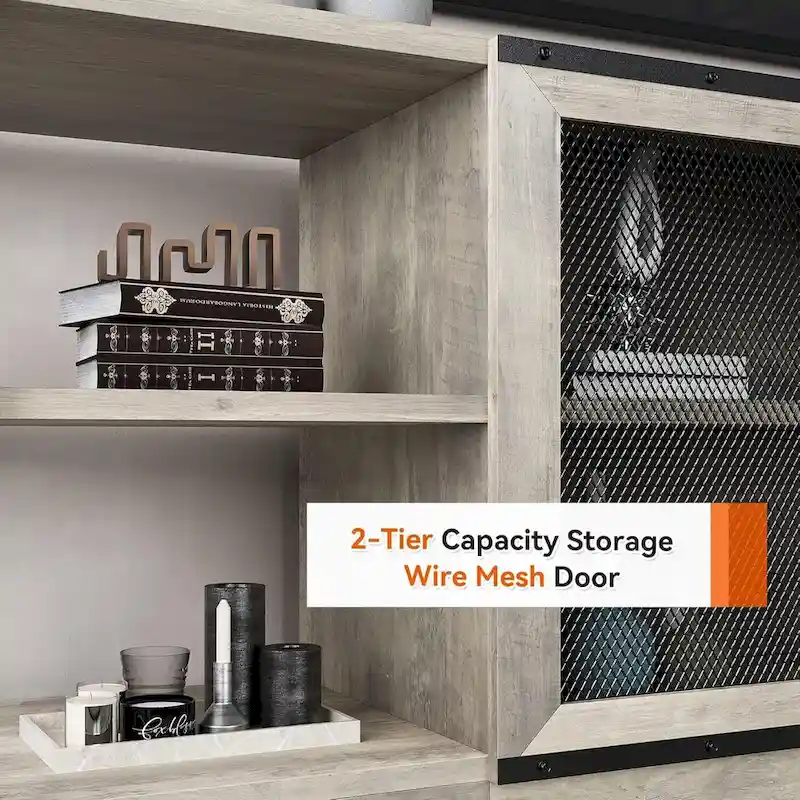 65-Inch Long Wooden TV Stand