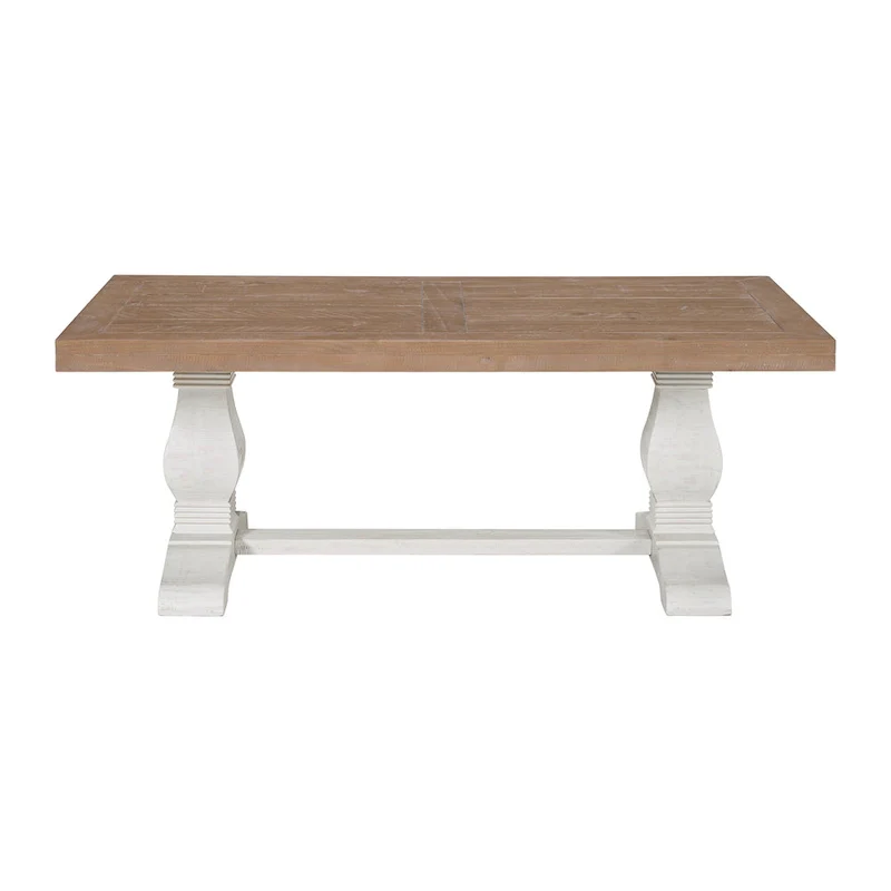 Napa 50 Solid Wood Pedestal Coffee Table