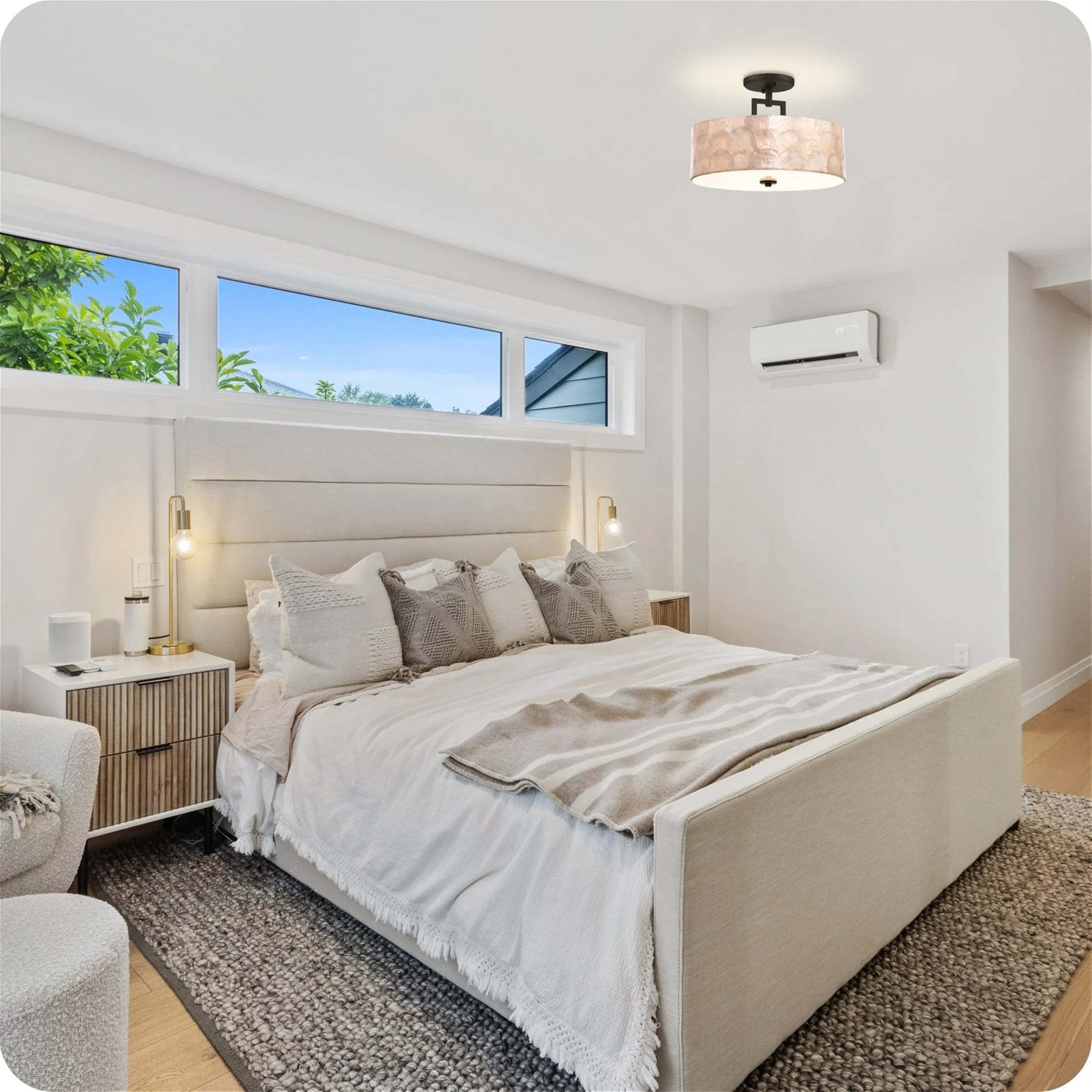 Cove 15 3-Light Semi Flush Mount Ceiling Light