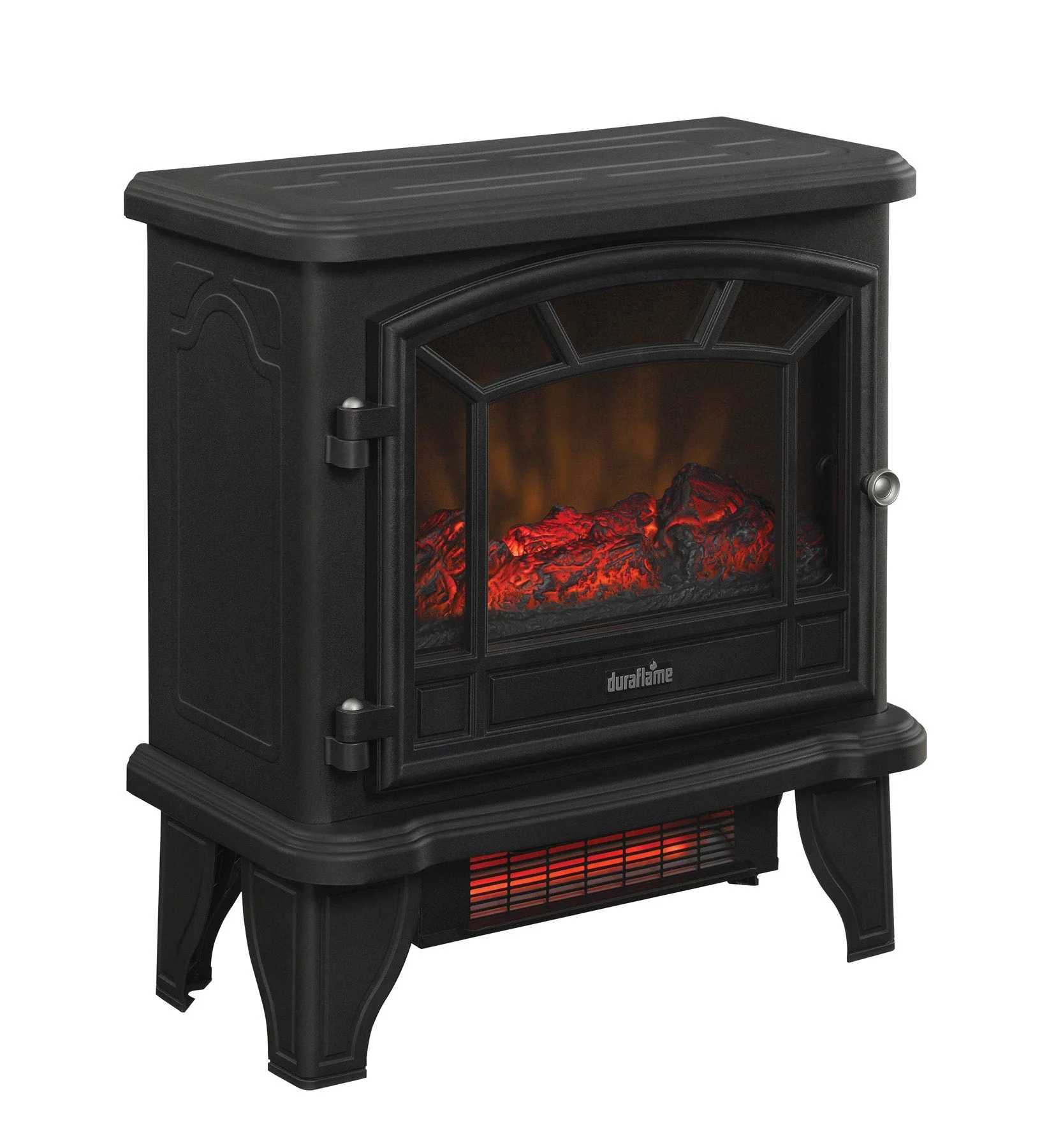 duraflame? Electric Fireplace Stove Heater with Temperature Dial