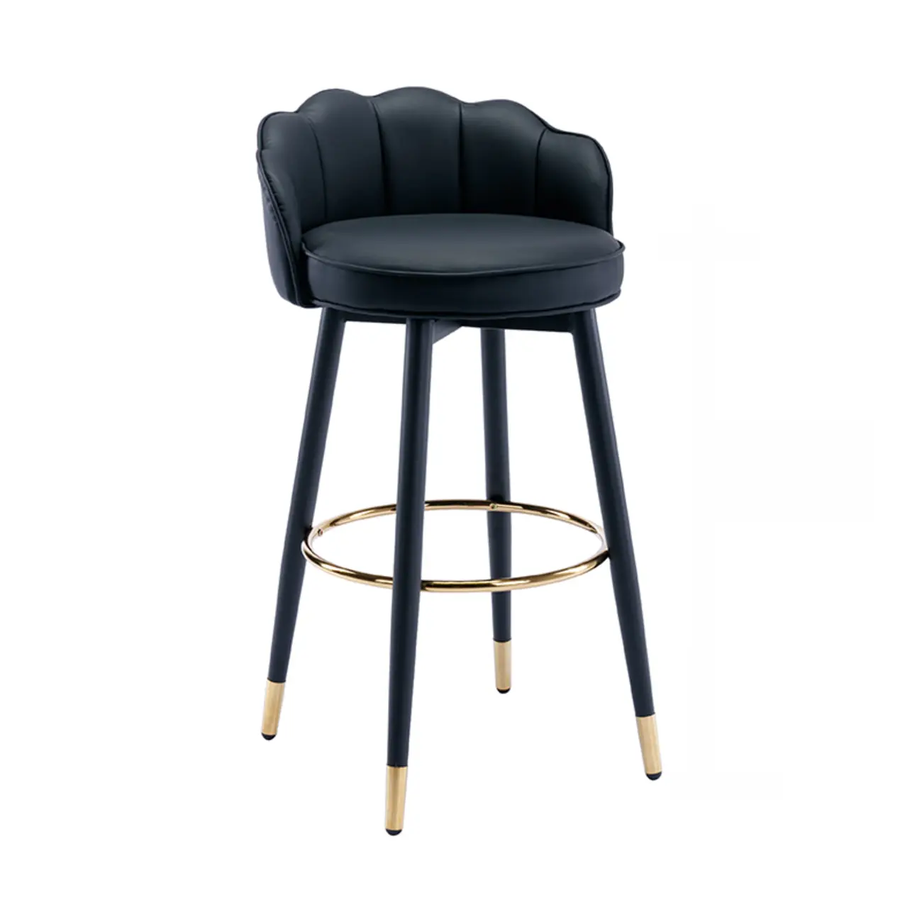 360¡ã Swivel Leather Bar Stool Counter Height